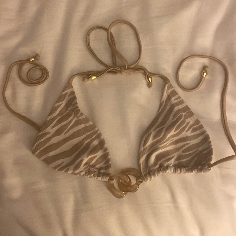 luli fama triangle bikini- large top/ medium ruched bikini bottom